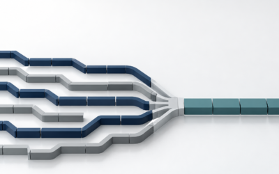 Power Platform case management shown as fragmented channels converging into a governed, consistent lifecycle.